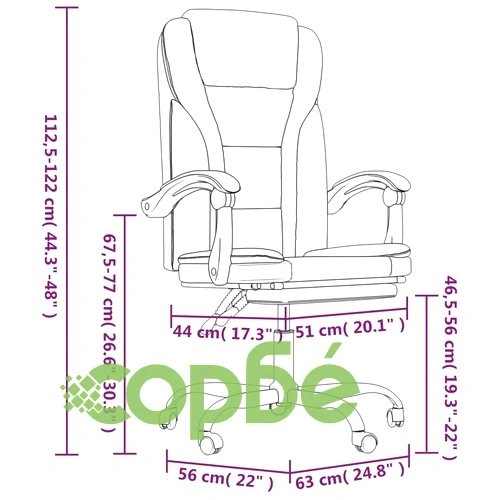 Наклоняем офис стол, таупе, текстил ➤ топ цена ➤ sorbe.bg