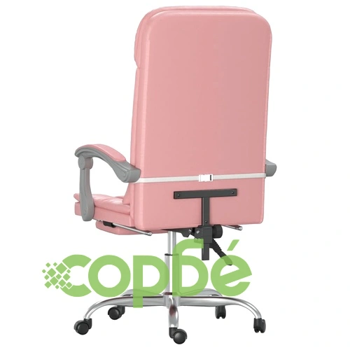 Масажен наклоняем офис стол, розов, изкуствена кожа ➤ топ цена ➤ sorbe.bg