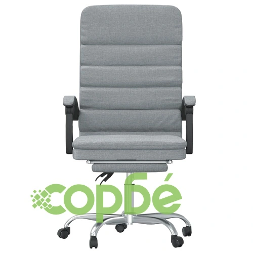 Масажен наклоняем офис стол, светлосив, текстил ➤ топ цена ➤ sorbe.bg