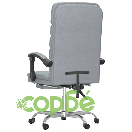 Масажен наклоняем офис стол, светлосив, текстил ➤ топ цена ➤ sorbe.bg