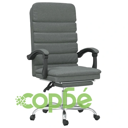 Масажен наклоняем офис стол, тъмносив, текстил ➤ топ цена ➤ sorbe.bg