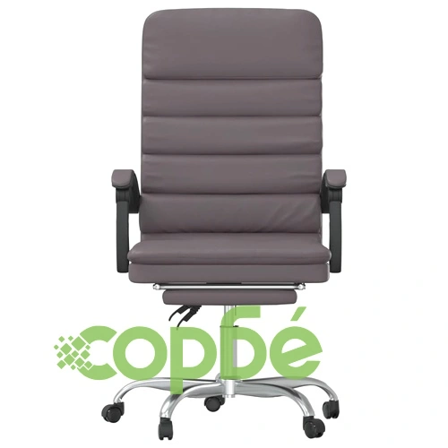 Масажен наклоняем офис стол, сив, изкуствена кожа ➤ топ цена ➤ sorbe.bg