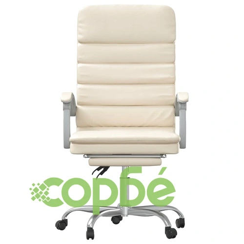 Масажен наклоняем офис стол, кремав, изкуствена кожа ➤ топ цена ➤ sorbe.bg