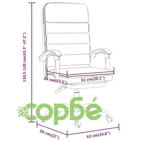 Масажен наклоняем офис стол, кремав, изкуствена кожа ➤ топ цена ➤ sorbe.bg