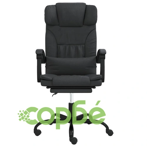 Наклоняем офис стол, черен, изкуствена кожа ➤ топ цена ➤ sorbe.bg