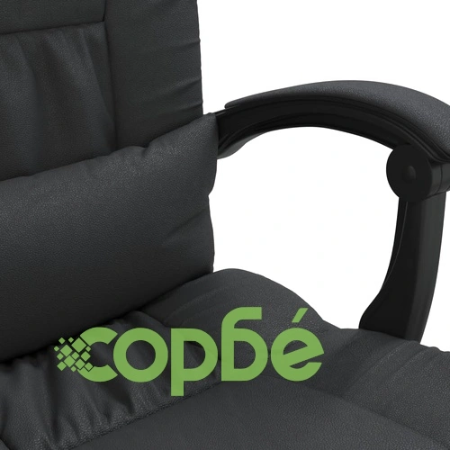 Наклоняем офис стол, черен, изкуствена кожа ➤ топ цена ➤ sorbe.bg