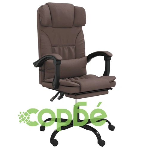 Наклоняем офис стол, кафяв, изкуствена кожа ➤ топ цена ➤ sorbe.bg