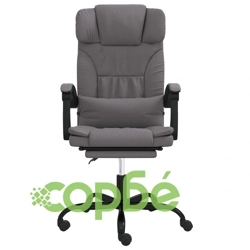 Наклоняем офис стол, сив, изкуствена кожа ➤ топ цена ➤ sorbe.bg