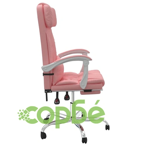 Наклоняем офис стол, розов, изкуствена кожа ➤ топ цена ➤ sorbe.bg