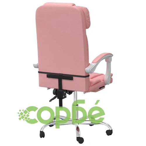 Наклоняем офис стол, розов, изкуствена кожа ➤ топ цена ➤ sorbe.bg