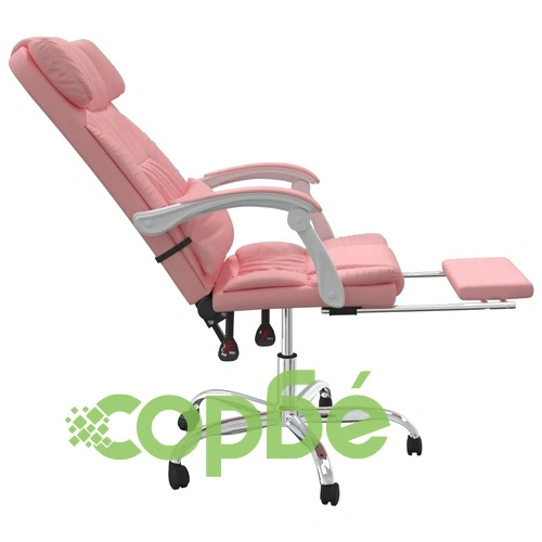 Наклоняем офис стол, розов, изкуствена кожа ➤ топ цена ➤ sorbe.bg