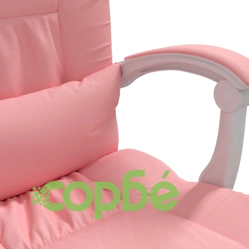 Наклоняем офис стол, розов, изкуствена кожа ➤ топ цена ➤ sorbe.bg