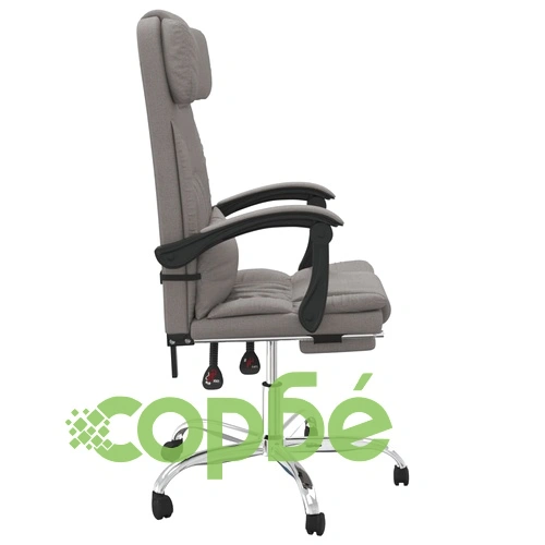 Масажен наклоняем офис стол, таупе, текстил ➤ топ цена ➤ sorbe.bg