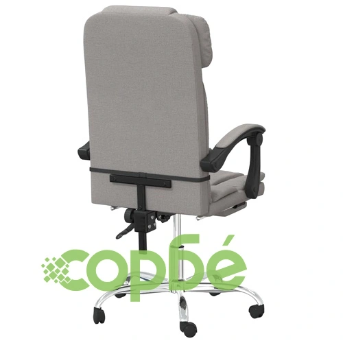 Масажен наклоняем офис стол, таупе, текстил ➤ топ цена ➤ sorbe.bg