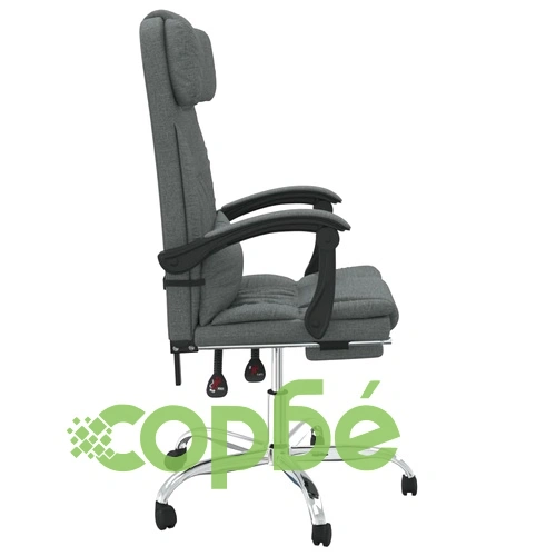 Масажен наклоняем офис стол, тъмносив, текстил ➤ топ цена ➤ sorbe.bg