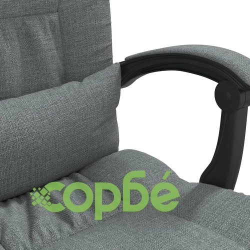 Масажен наклоняем офис стол, тъмносив, текстил ➤ топ цена ➤ sorbe.bg