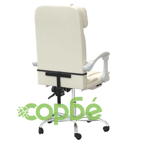 Масажен наклоняем офис стол, кремав, изкуствена кожа ➤ топ цена ➤ sorbe.bg