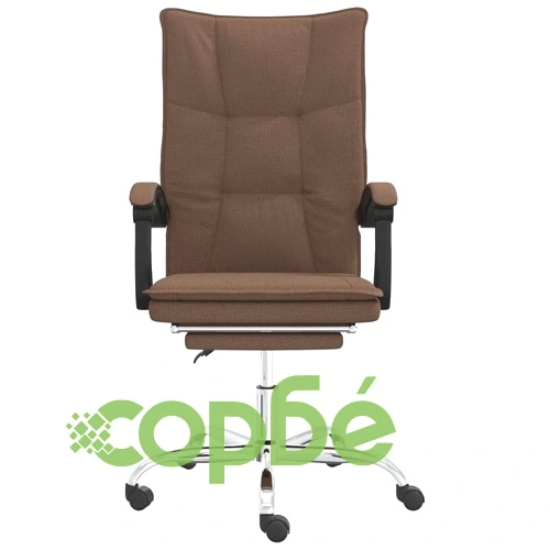 Наклоняем офис стол, кафяв, текстил ➤ топ цена ➤ sorbe.bg