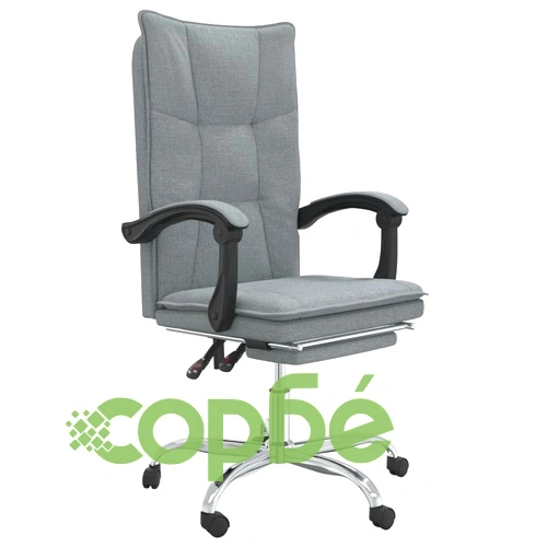 Наклоняем офис стол, светлосив, текстил ➤ топ цена ➤ sorbe.bg