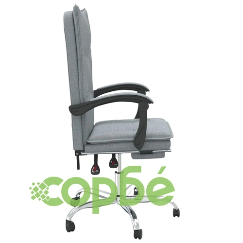 Наклоняем офис стол, светлосив, текстил ➤ топ цена ➤ sorbe.bg