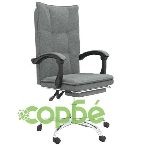 Наклоняем офис стол, тъмносив, текстил ➤ топ цена ➤ sorbe.bg