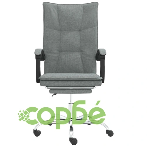 Наклоняем офис стол, тъмносив, текстил ➤ топ цена ➤ sorbe.bg