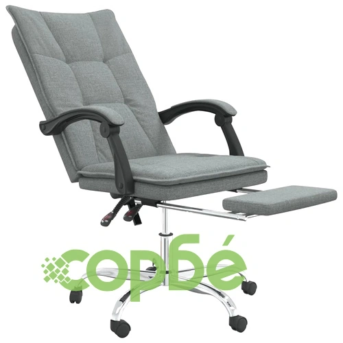 Наклоняем офис стол, тъмносив, текстил ➤ топ цена ➤ sorbe.bg