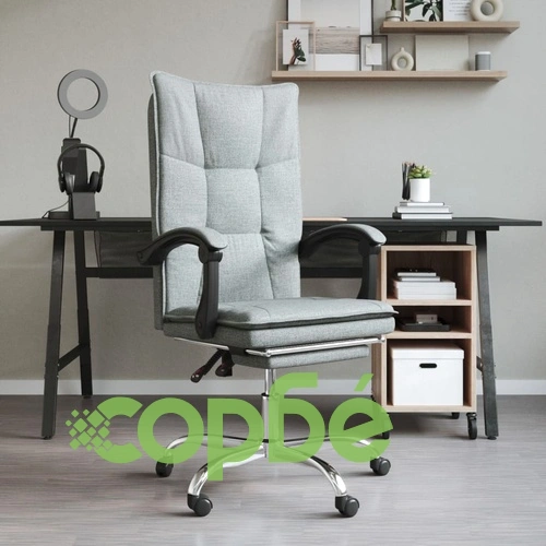 Наклоняем офис стол, тъмносив, текстил ➤ топ цена ➤ sorbe.bg