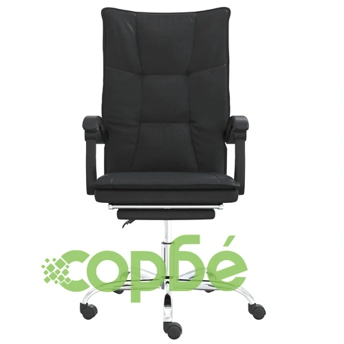 Наклоняем офис стол, черен, изкуствена кожа ➤ топ цена ➤ sorbe.bg