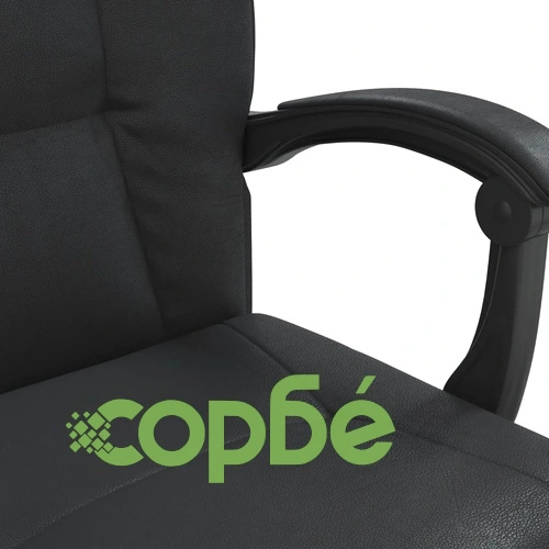 Наклоняем офис стол, черен, изкуствена кожа ➤ топ цена ➤ sorbe.bg