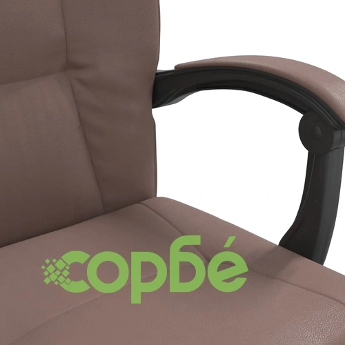 Наклоняем офис стол, кафяв, изкуствена кожа ➤ топ цена ➤ sorbe.bg