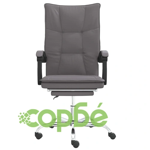 Наклоняем офис стол, сив, изкуствена кожа ➤ топ цена ➤ sorbe.bg