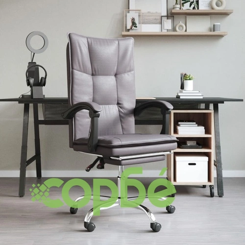 Наклоняем офис стол, сив, изкуствена кожа ➤ топ цена ➤ sorbe.bg