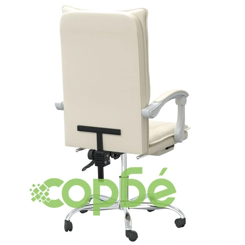 Накланяем офис стол, кремав, изкуствена кожа ➤ топ цена ➤ sorbe.bg