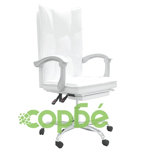 Наклоняем офис стол, бял, изкуствена кожа ➤ топ цена ➤ sorbe.bg