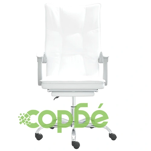 Наклоняем офис стол, бял, изкуствена кожа ➤ топ цена ➤ sorbe.bg