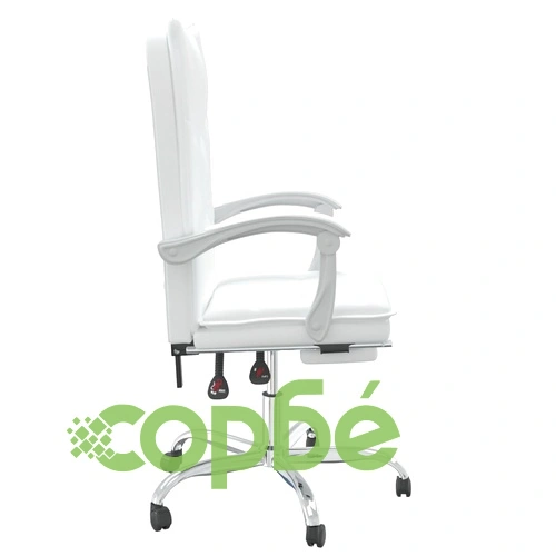 Наклоняем офис стол, бял, изкуствена кожа ➤ топ цена ➤ sorbe.bg