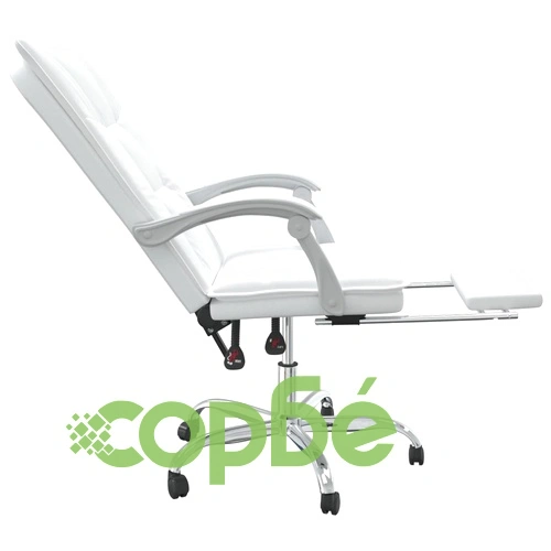 Наклоняем офис стол, бял, изкуствена кожа ➤ топ цена ➤ sorbe.bg