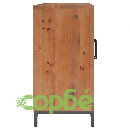 Сайдборд, кафяв, 75x35x70 см, борова дървесина масив ➤ топ цена ➤ sorbe.bg