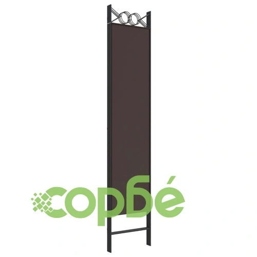 Параван за стая, 4 панела, кафяв, 160x200 см, плат ➤ топ цена ➤ sorbe.bg