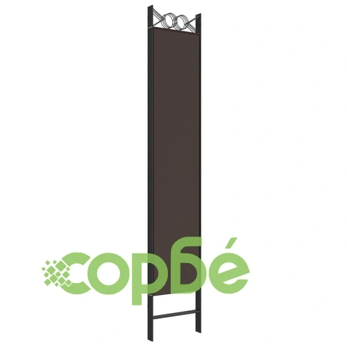 Параван за стая, 4 панела, кафяв, 160x220 см, плат ➤ топ цена ➤ sorbe.bg