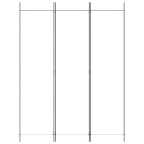 Параван за стая, 3 панела, бял, 150x200 см, текстил ➤ топ цена ➤ sorbe.bg