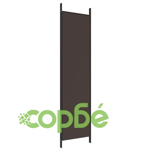 Параван за стая, 3 панела, кафяв, 150x200 см, плат ➤ топ цена ➤ sorbe.bg