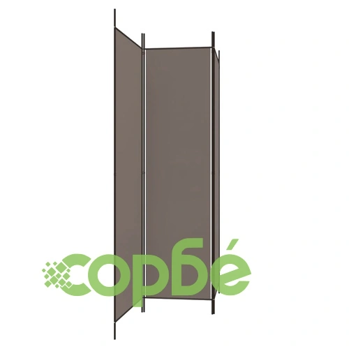 Параван за стая, 3 панела, антрацит, 150x200 cм, текстил ➤ топ цена ➤ sorbe.bg