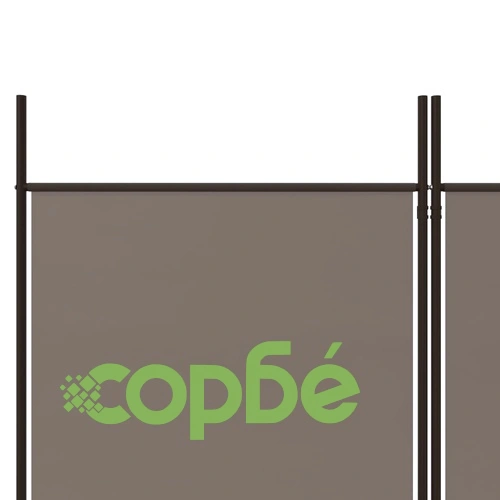 Параван за стая, 3 панела, антрацит, 150x200 cм, текстил ➤ топ цена ➤ sorbe.bg