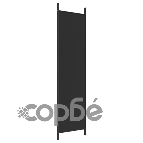 Параван за стая, 3 панела, черен, 150x200 см, плат ➤ топ цена ➤ sorbe.bg