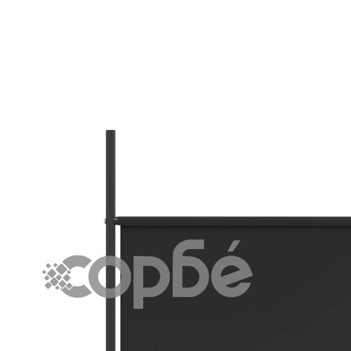 Параван за стая, 3 панела, черен, 150x200 см, плат ➤ топ цена ➤ sorbe.bg