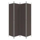 Параван за стая, 4 панела, кафяв, 200x220 cм, плат