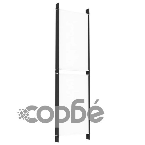 Параван за стая, 6 панела, бял, 300x180 см, текстил ➤ топ цена ➤ sorbe.bg