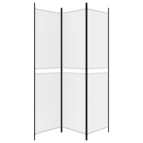 Параван за стая, 3 панела, бял, 150x200 см, текстил ➤ топ цена ➤ sorbe.bg